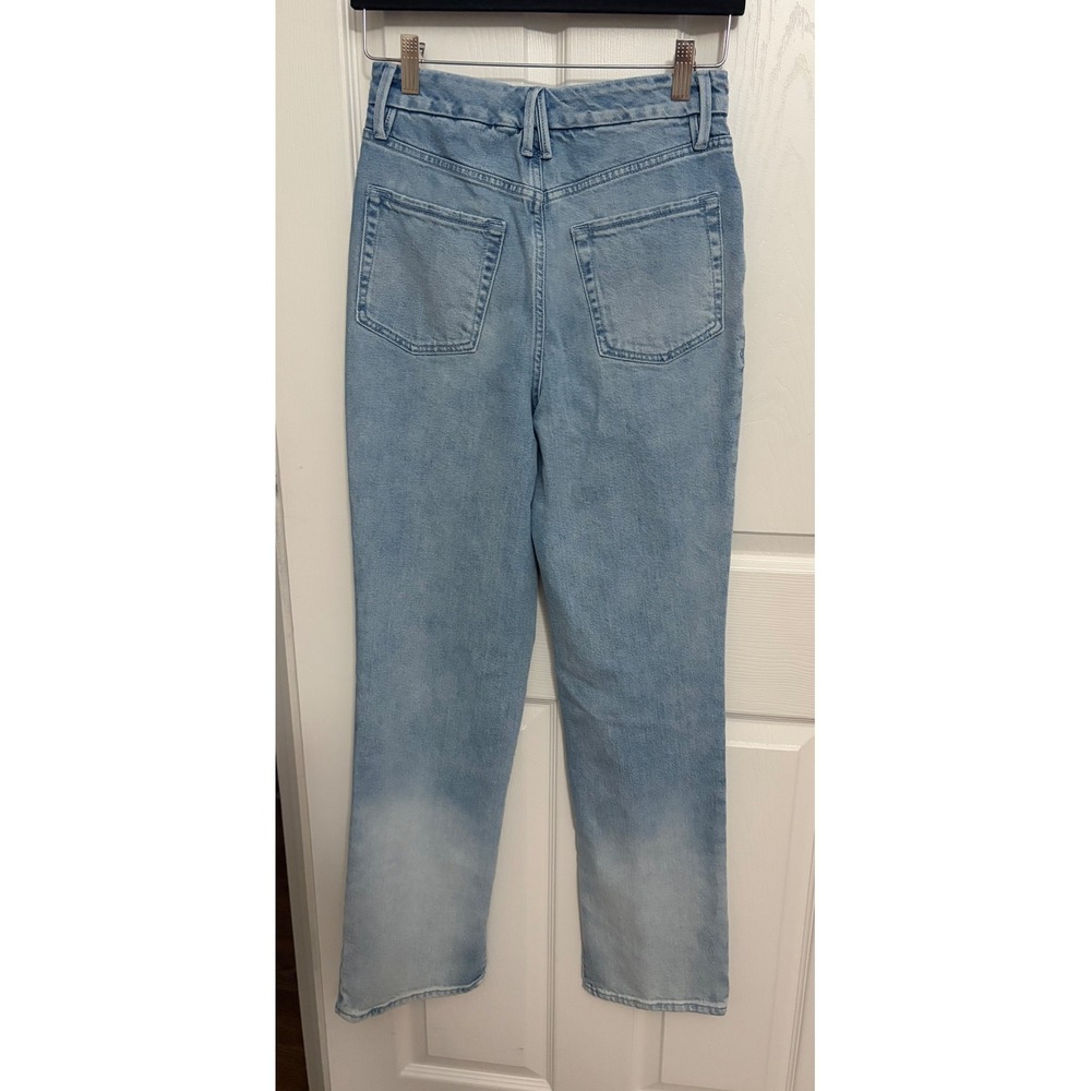 Good American | Women's Side Slit Good Boy Jeans Indigo665 - Picture 2 of 7